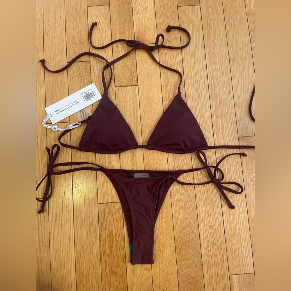 White Fox Merlot Bikini NWT XS
